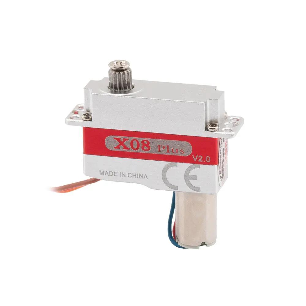 small servo motors X08 Plus V2.0 Micro Servo 5.3Kgf.cm 0.09sec 9.0g 8mm for RC Gliders