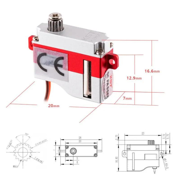 X06H V6.0 HV Digital Metal Gear Micro Servo 1.8Kgf.cm 0.07sec for