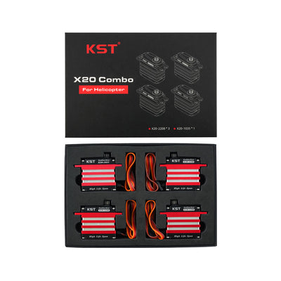 KST X20 Combo Brushless Servos X20-2208 X20-1035 for RC Helicopter
