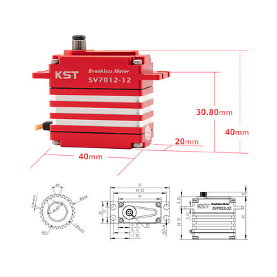 SV7012-12 Servo For Large Scale RC Planes, Industrial UAVs & Robotics