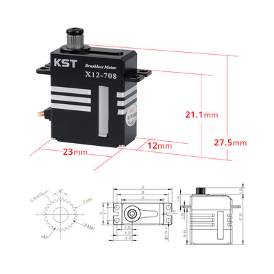 X12-708 Brushless Micro Servo 