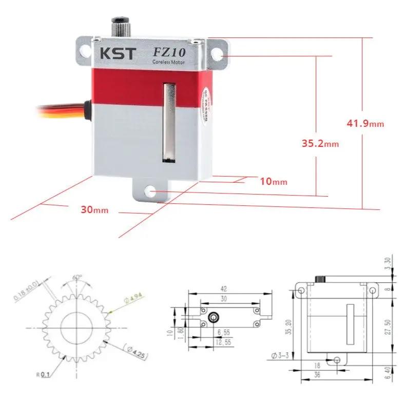 FZ10 HV Digital Metal Gear Servo 10.8Kgf.cm 0.10sec for RC Gliders