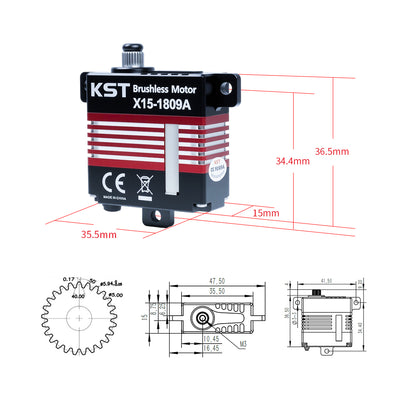 KST X15-1809A servo for RC Planes