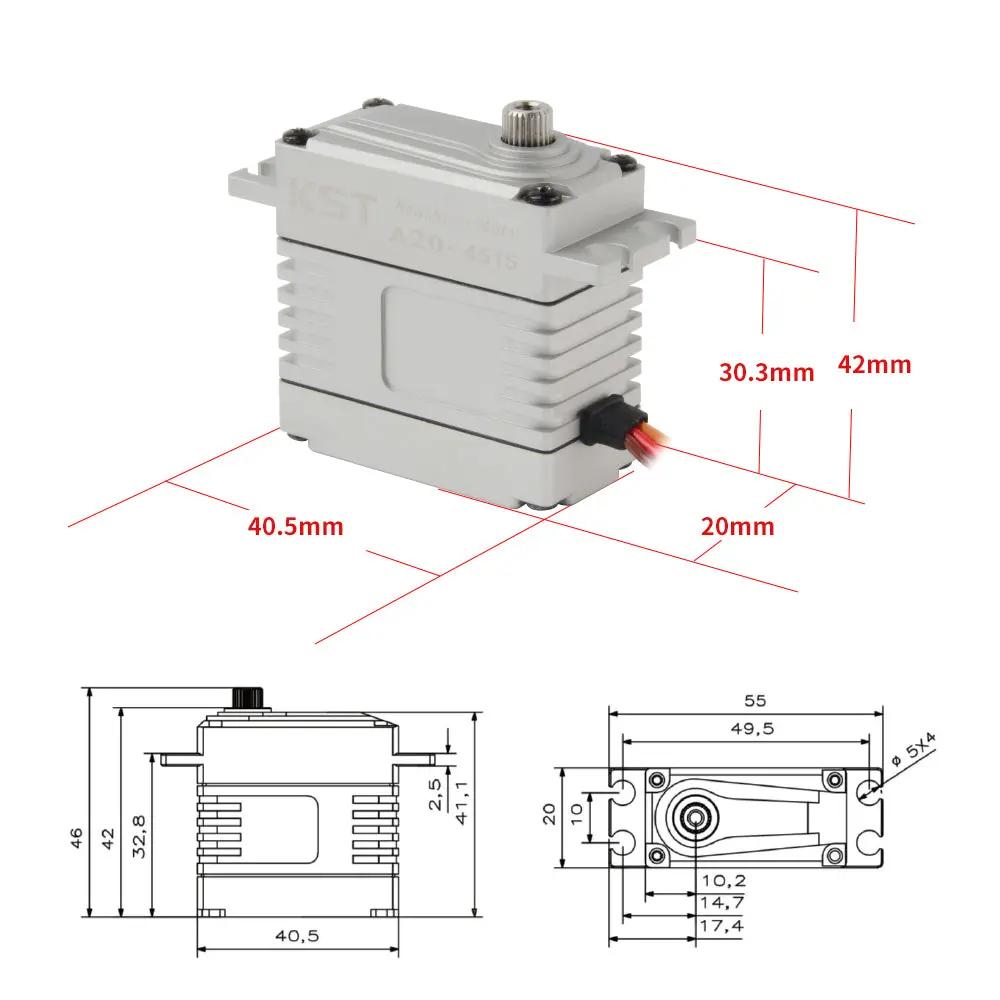 A20-4515 Brushless HV Phosphor Bronze & Hardened Steel Gear Servo