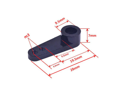 25T-6B Aluminum Servo Arm for 6MM 25T Servo