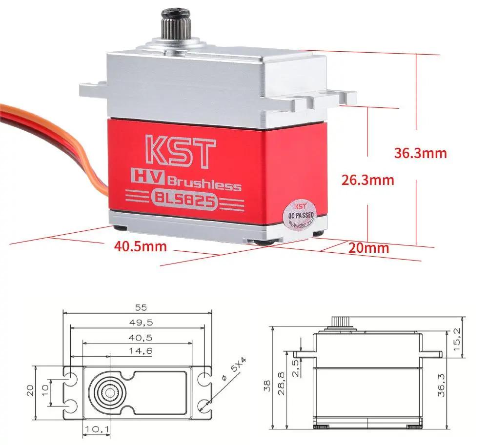 BLS825 V8.0 Brushless HV Metal Case Servo 35kg.cm 0.11sec/60° for