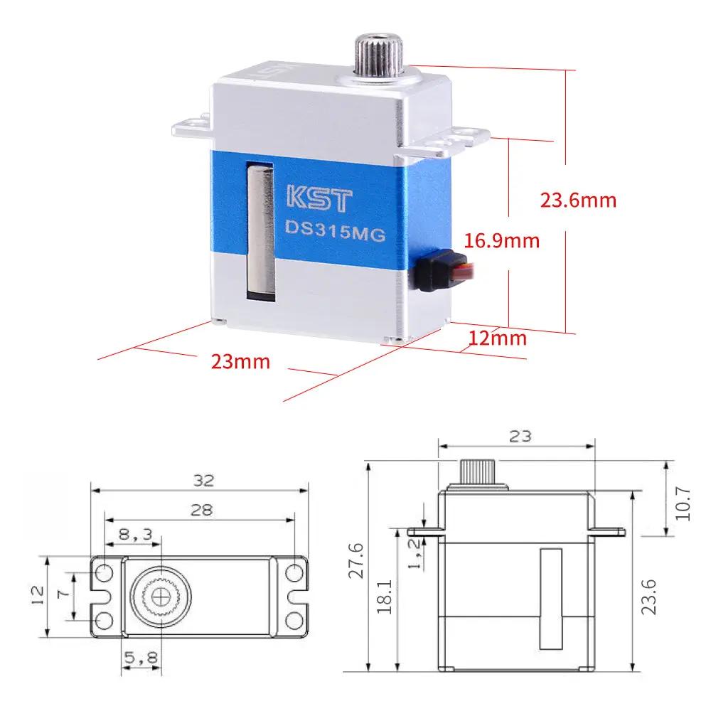 KST DS315MG Metal Digital Swashplate Servo For 450 RC Helicopter