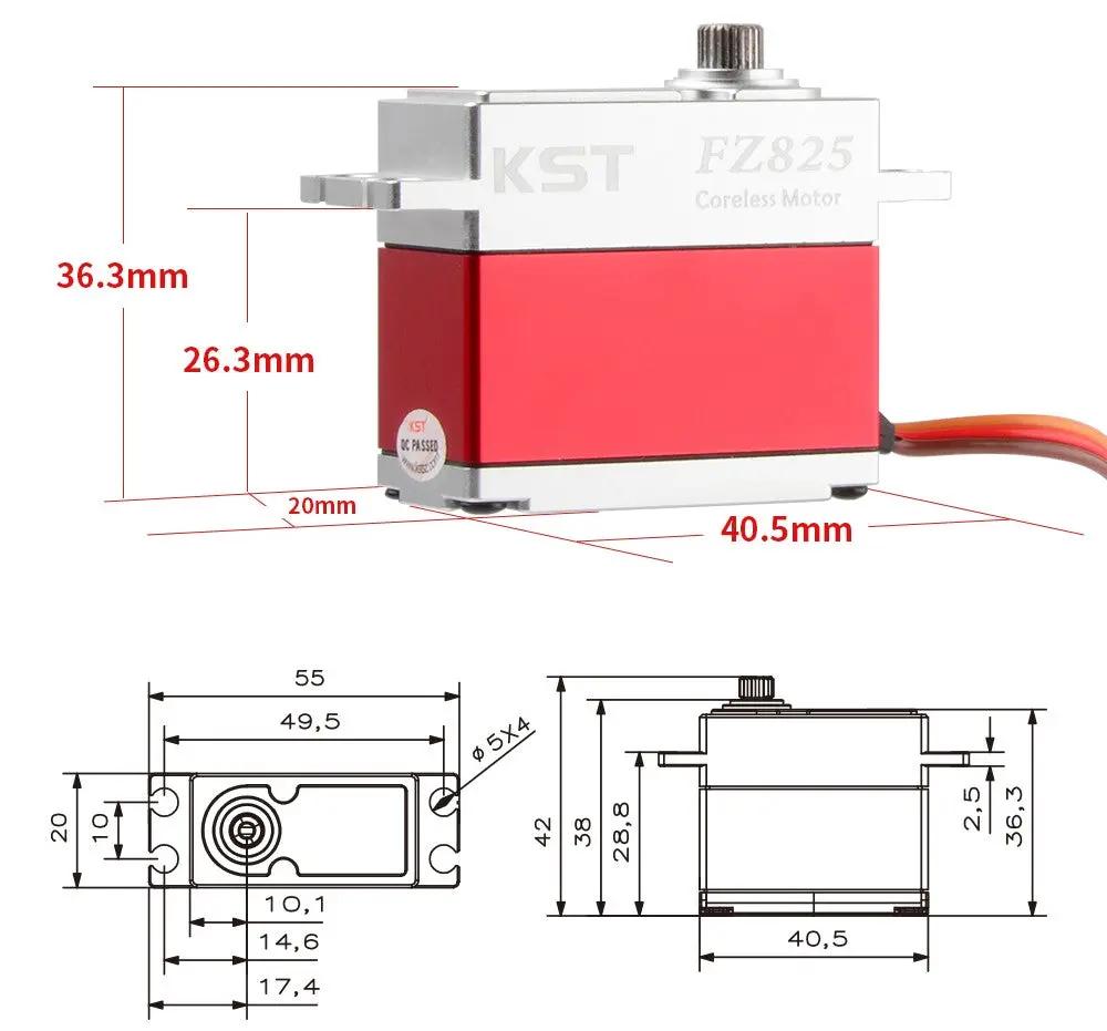 FZ825 Metal Gear HV Digital Standard Servo 30Kgf.cm 0.12sec for