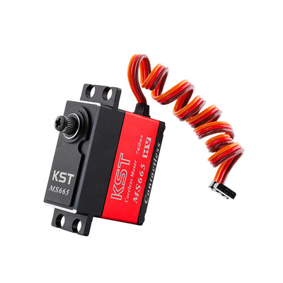 MS665 8.4V HV Coreless metal Gear Servo 7.5kg.cm 0.04sec for RC Helis